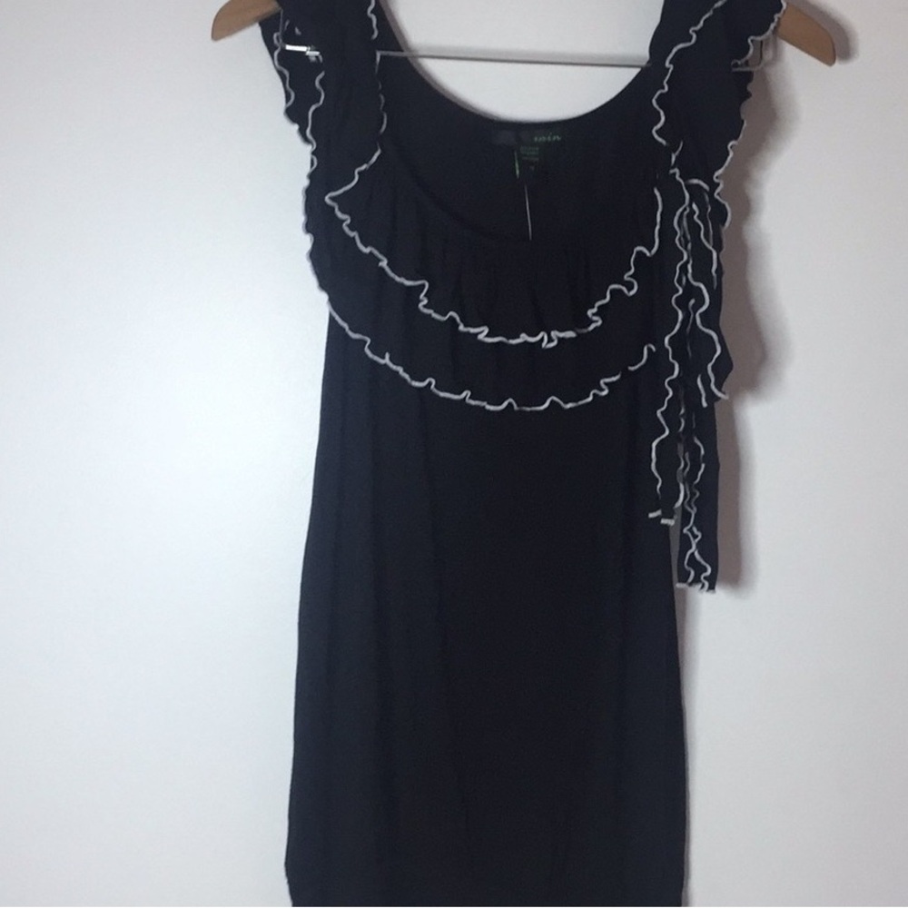 Black Ruffled Women's Dress